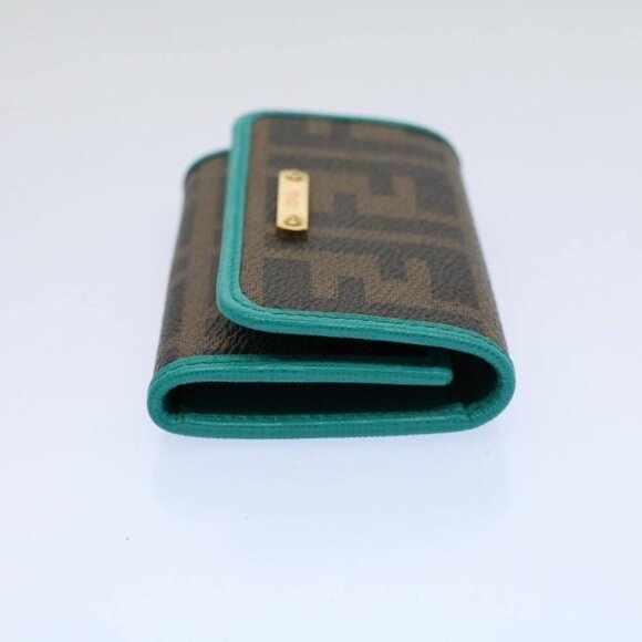FENDI Zucca Canvas Key Case Black Brown Auth - Picture 7 of 7